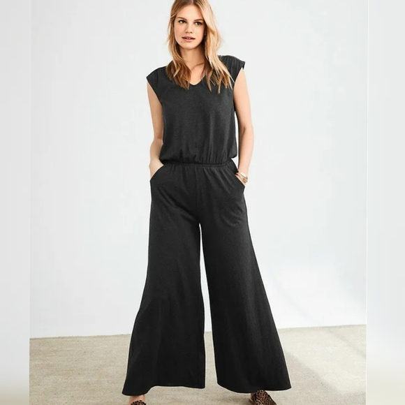Wide Leg Knit Jumpsuit